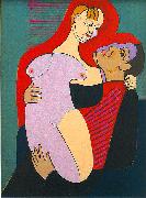 Ernst Ludwig Kirchner Great Lovers ( Mr and Miss Hembus) oil painting on canvas